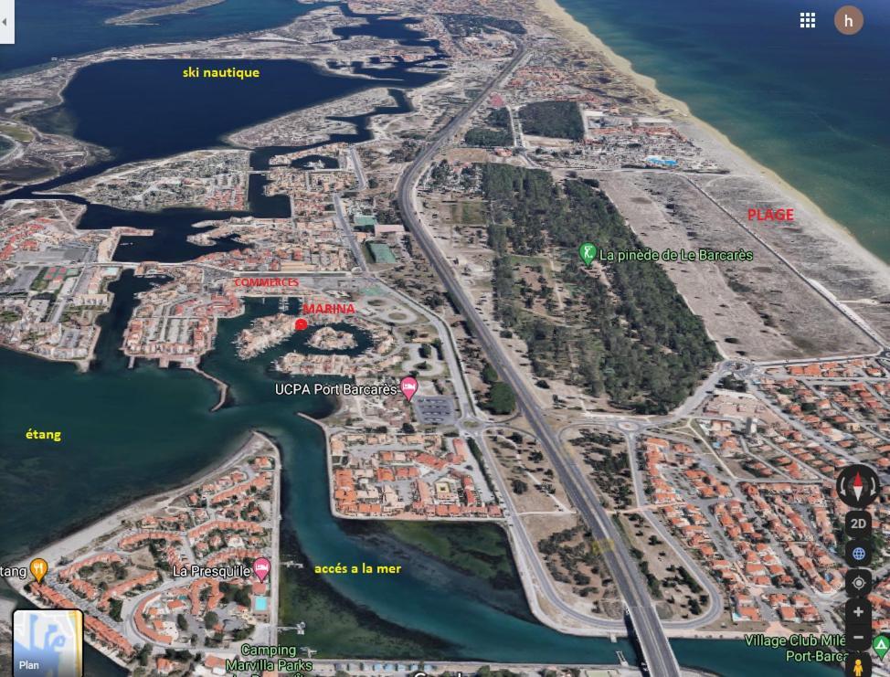 Marina Les Pieds Dans L Eau Lägenhet Le Barcarès Exteriör bild